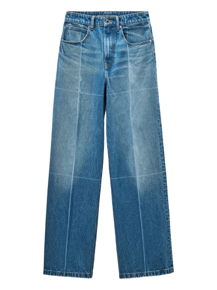 Джинсы Alexander Wang с выцветшими вставками blue