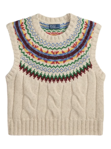 Женская безрукавка Polo Ralph Lauren Fair Isle, кремовая