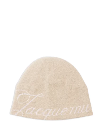 Унисекс шапка-бини Jacquemus Atelier, светло-бежевая