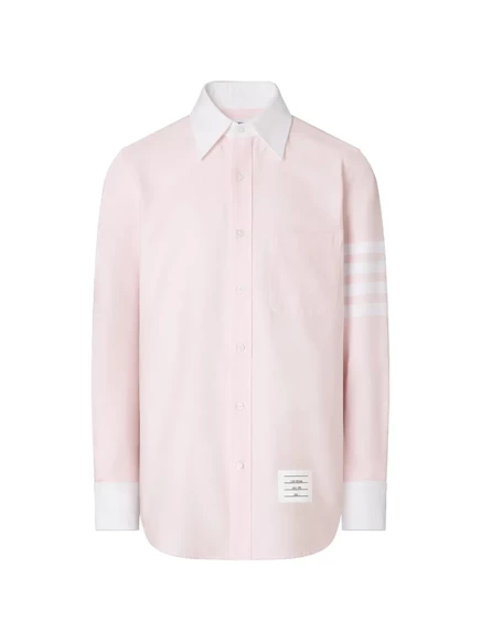 Мужская рубашка Thom Browne Oxford 4-Bar, розовая