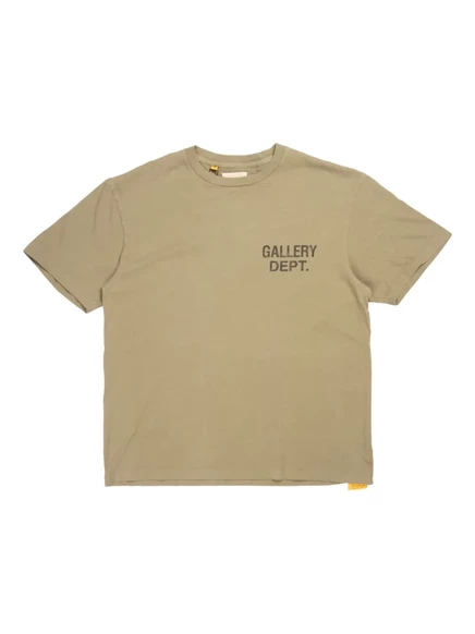 Унисекс футболка Gallery Dept. Souvenir с логотипом, оливковая