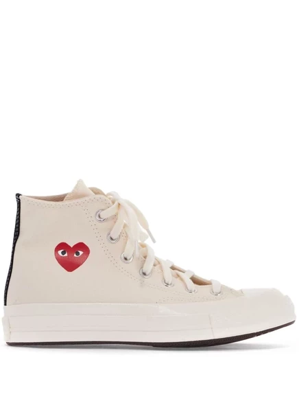 Кроссовки Comme Des Garçons Play x Converse x Converse Chuck Taylor All Star 70-х годов выпуска. neutrals