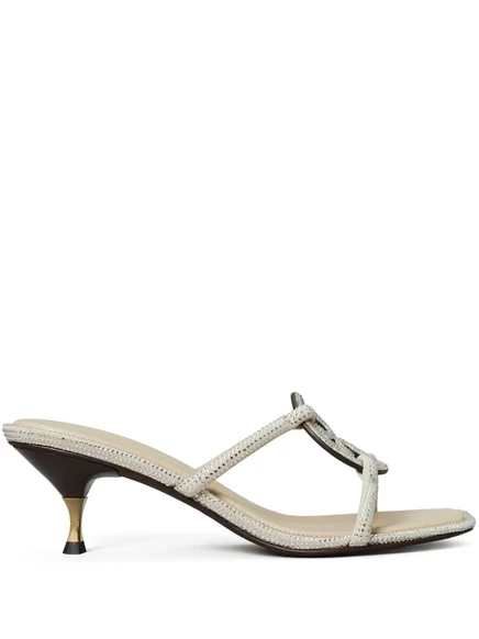 Босоножки на высоком каблуке Tory Burch Miller 55 мм neutrals