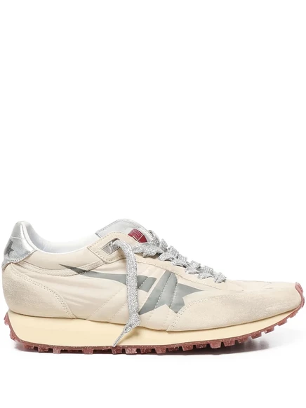 Кроссовки Golden Goose Marathon с металлическими вставками  neutrals