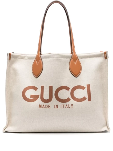 Женская сумка-тоут Gucci среднего размера, бежевая