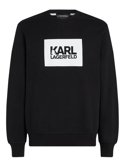 Мужской свитшот Karl Lagerfeld с логотипом, черный