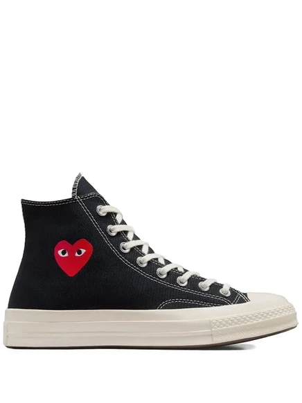 Кеды Converse Chuck Taylor x CDG Play с принтом сердец, синие