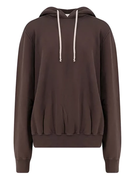 Мужское хлопковое худи Rick Owens DRKSHDW на кулиске, коричневое
