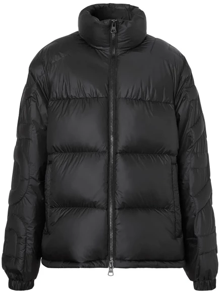 Мужская стеганая пуховая куртка Burberry, черная