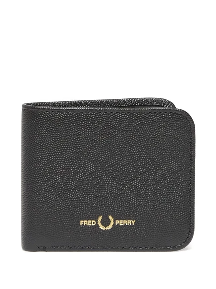 Кошелек Fred Perry Scotchgrain из кожи, черный