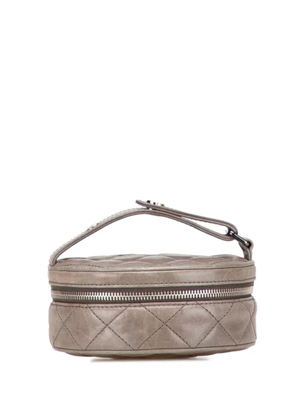 Женский клатч CHANEL Pre-Owned CC стеганый 2011, коричневый