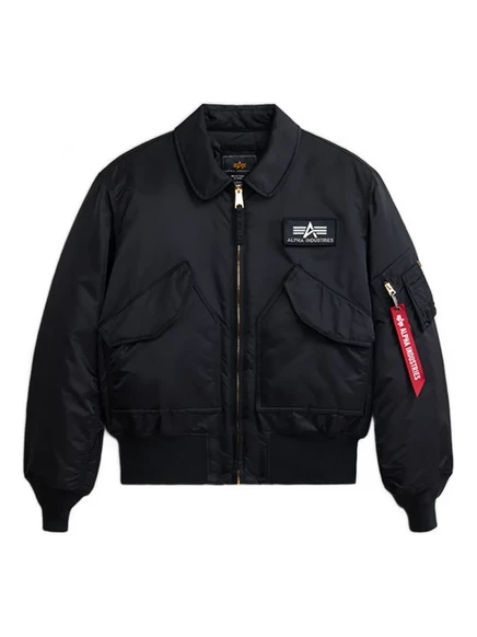 Мужская бомбер-куртка Alpha Industries CWU 45/P, черная