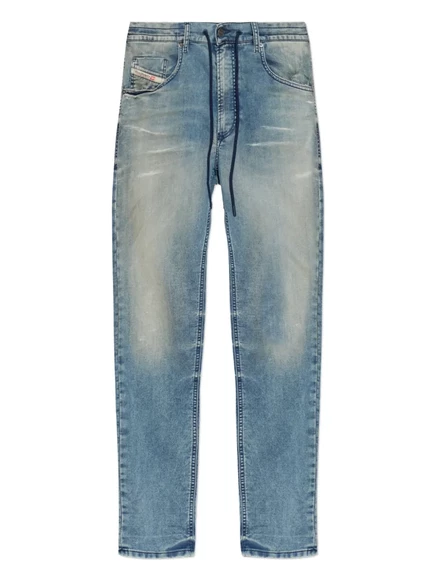 Мужские джинсы Diesel D-Krooley-B 068ue с кулиской, синие