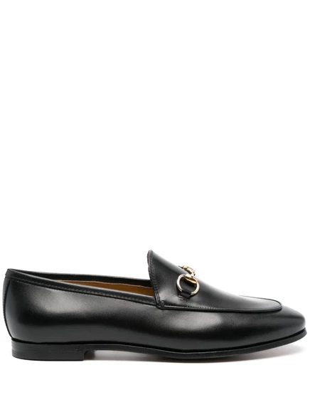 Женские лоферы Gucci Jordaan кожаные с Horsebit, черные