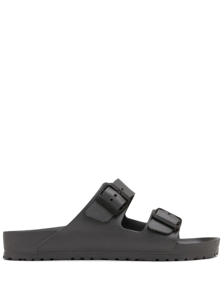 Мужские шлепанцы Birkenstock с тиснением логотипа, черные