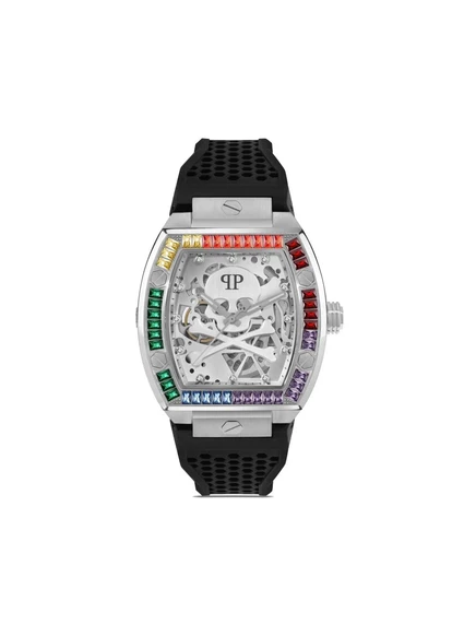 Мужские часы Philipp Plein The Skeleton 44 мм, серебристые
