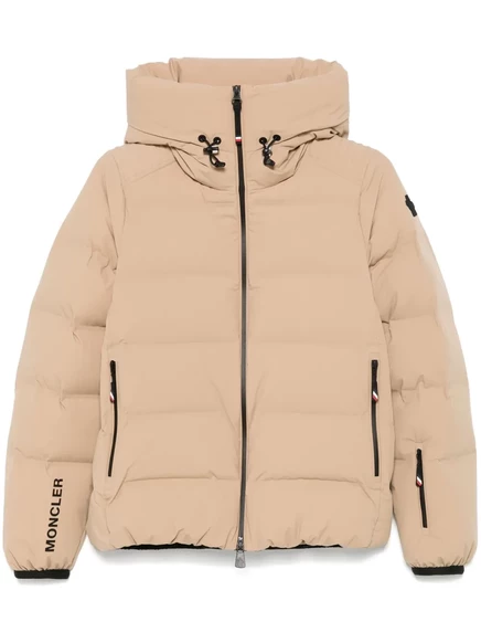 Женская лыжная куртка moncler grenoble suises, песочная