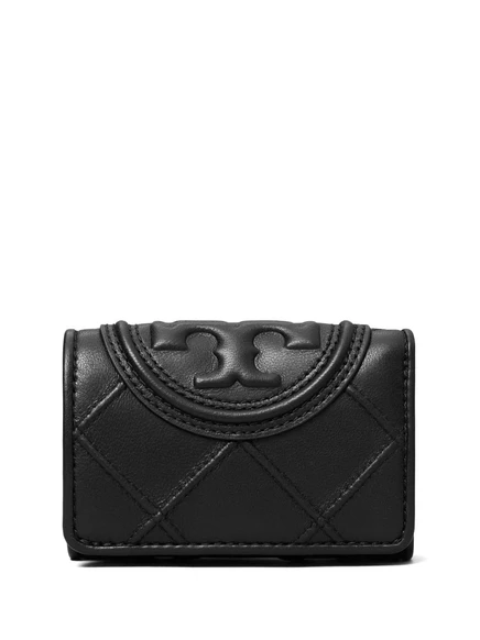 Женский складной кошелек Tory Burch из кожи, черный