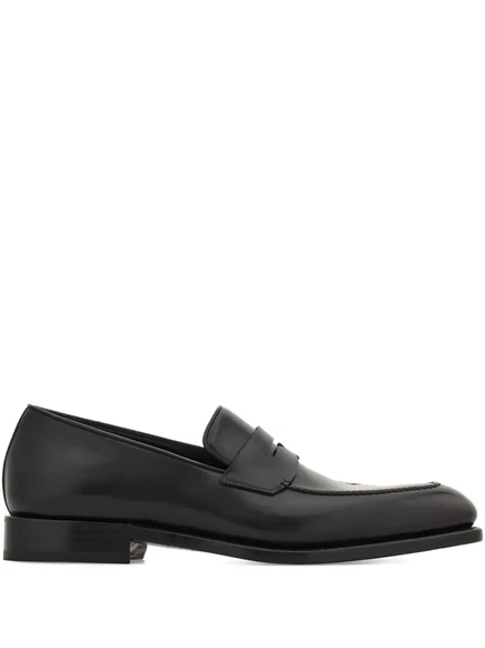 Мужские кожаные лоферы Ferragamo, черные