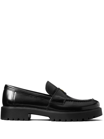 Женские лоферы Tory Burch Classic lug кожаные, черные