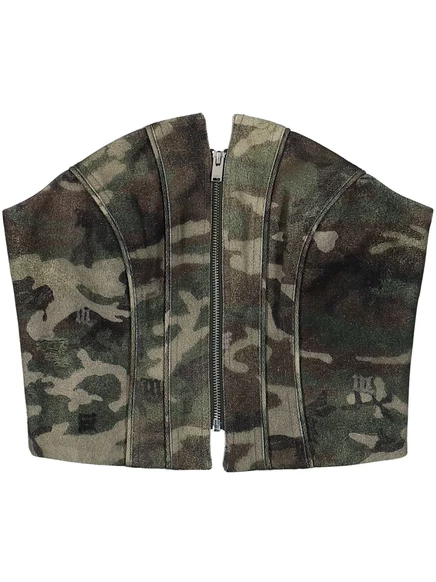 Женский корсетный топ Misbhv Camo, камуфляжный