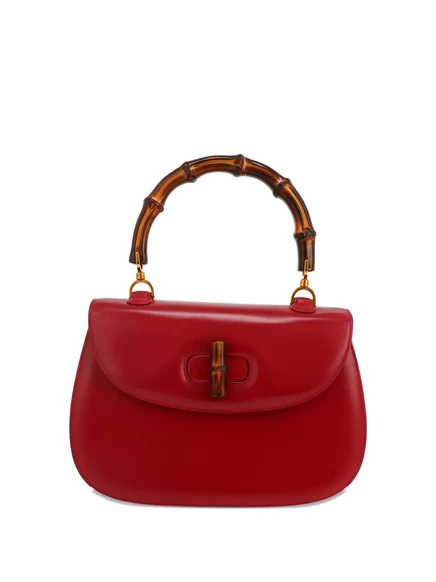 Женская сумка Gucci Pre-Owned Bamboo, красная
