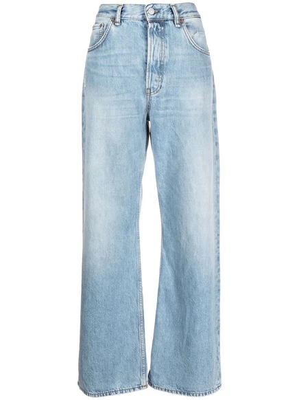 Женские джинсы Acne Studios широкого кроя, голубые