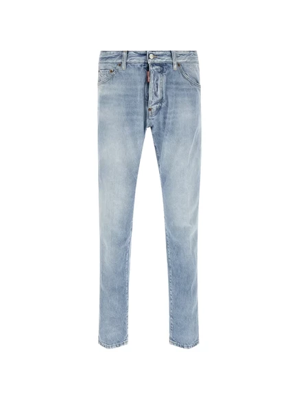 Мужские рваные джинсы DSQUARED2, синие