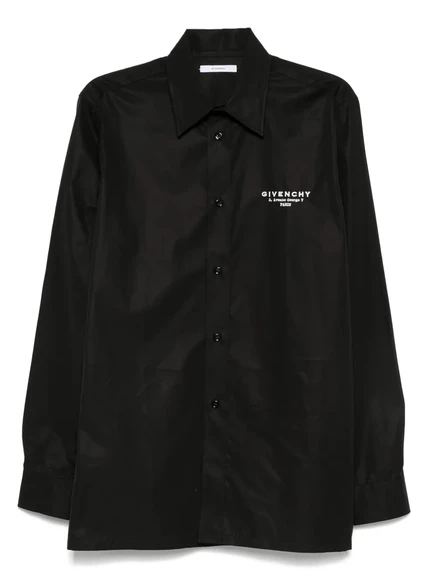 Мужская рубашка Givenchy с логотипом, черная