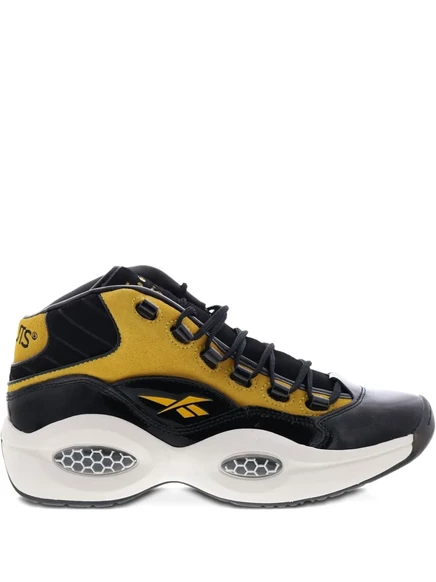 Мужские кроссовки Reebok Question Mid замшевые, черные