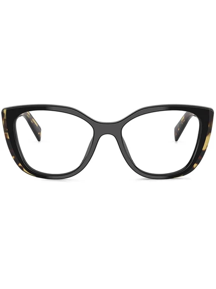 Очки в геометрической оправе Prada Eyewear black