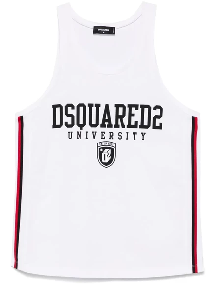 Мужская майка DSquared2 с логотипом, белая