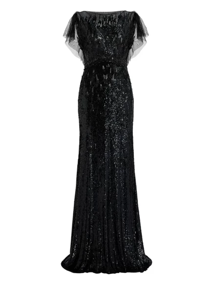 Тюлевое платье Jenny Packham Bonnie, украшенное блестками black