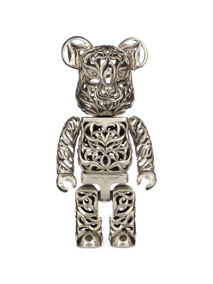 Фигурка MEDICOM TOY BE@RBRICK 1000% Tiger, серебристая