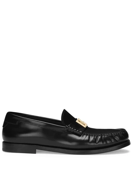 Мужские кожаные лоферы Dolce & Gabbana, чёрные