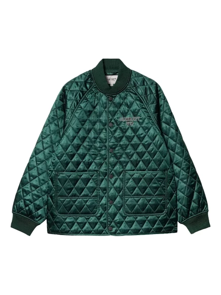 Стеганая куртка-бомбер с подкладкой для выпускников Carhartt WIP green