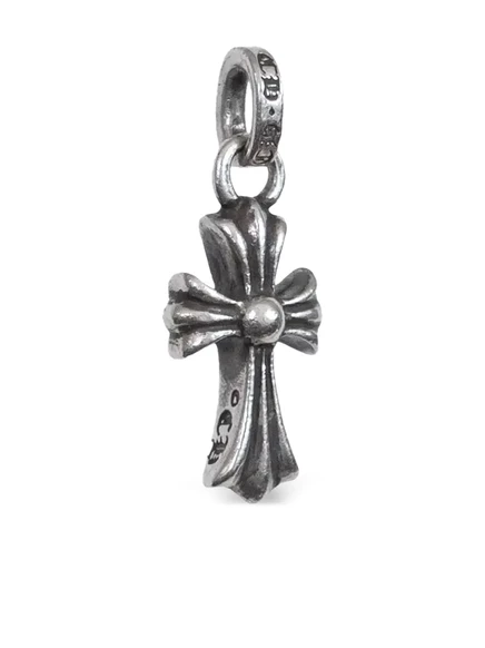 Мужская подвеска Chrome Hearts Baby Fat в виде креста, серебристая