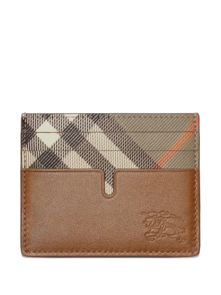 Мужской картхолдер Burberry Tall Pop Check, коричневый