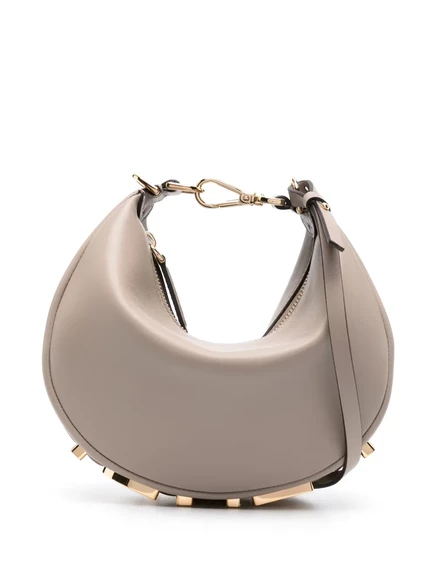 Женская сумка-тоут Fendi с логотипом, в нейтральных тонах