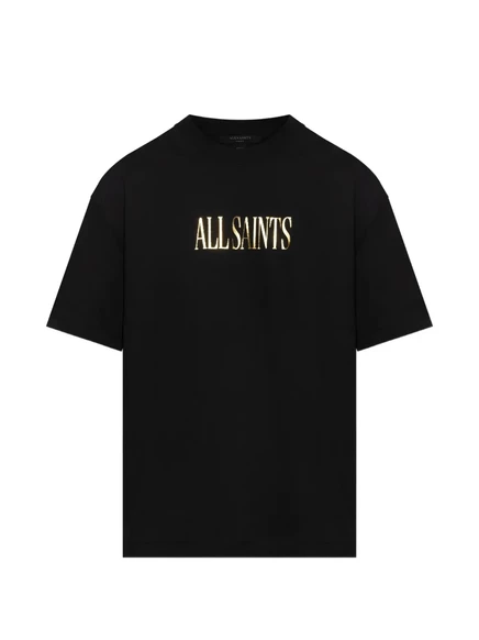 Женская футболка AllSaints Cora Etta с сердцем, черная
