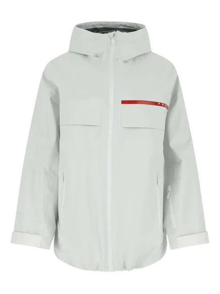 Куртка Prada с капюшоном из GORE-TEX® white