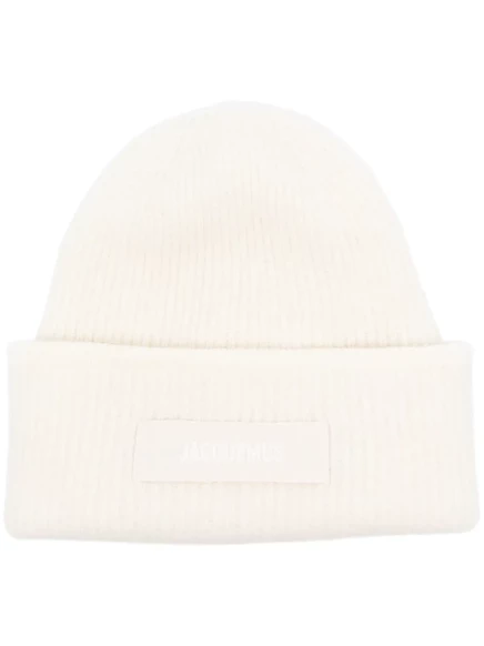 Унисекс шапка Jacquemus Le Bonnet Gros Grain, молочная