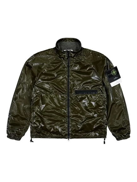 Мужская куртка Stone Island с нашивкой Compass, зеленая