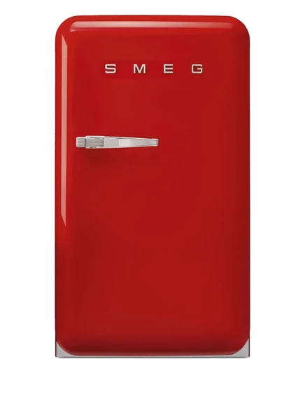 Минихолодильник Smeg с логотипом, красный