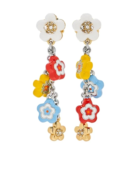 Женские серьги Marc Jacobs The Enamel Wild Daisy, серебристые