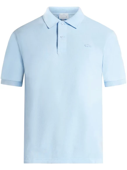 Мужская футболка-поло Lacoste с логотипом, голубая