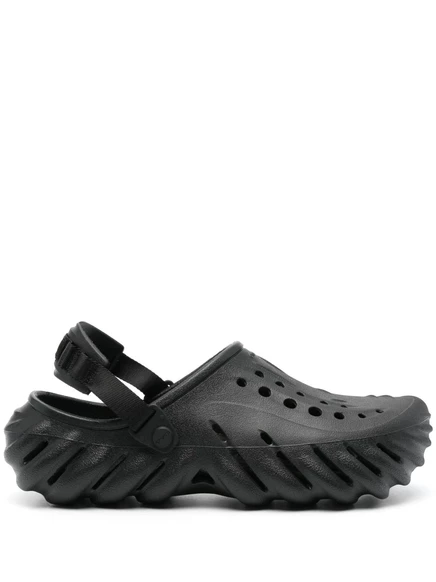 Сабо с тиснением логотипа Crocs Echo black