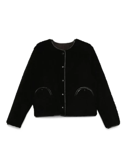 Куртка из овчины Blazé Milano с застежкой на пуговицы black