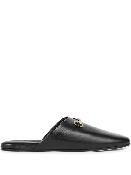 Мужские мюли Gucci Horsebit, черные