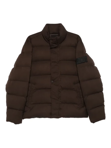 Мужская пуховая куртка Stone Island, коричневая